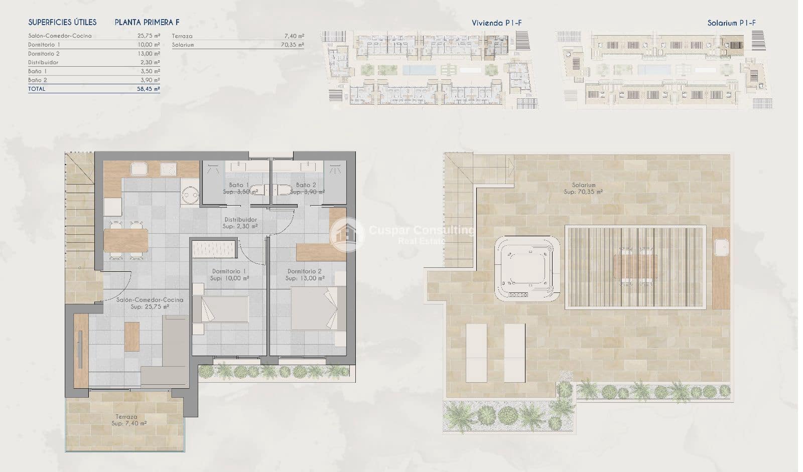 3 slaapkamer Penthouse te koop in Torre-Pacheco met zwembad garage - € 220.000 (Ref: 8981120)