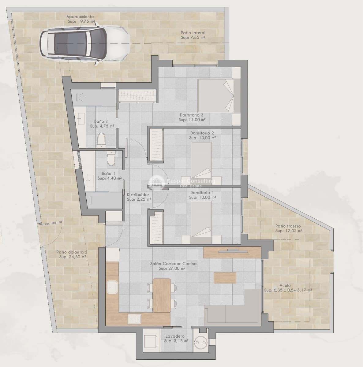 3 quarto Apartamento para venda em Torre-Pacheco com piscina garagem - 210 000 € (Ref: 8981121)