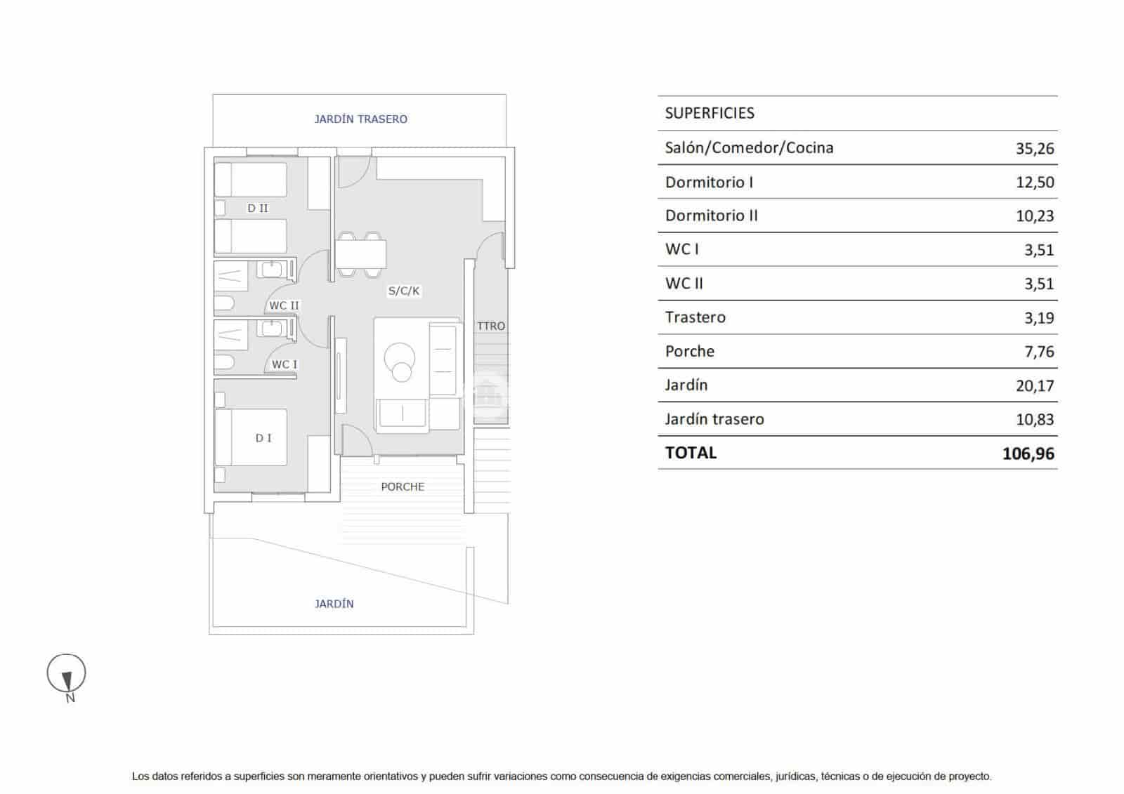 2 soveværelse Penthouse til salg i San Miguel de Salinas med swimmingpool garage - € 254.900 (Ref: 8982028)