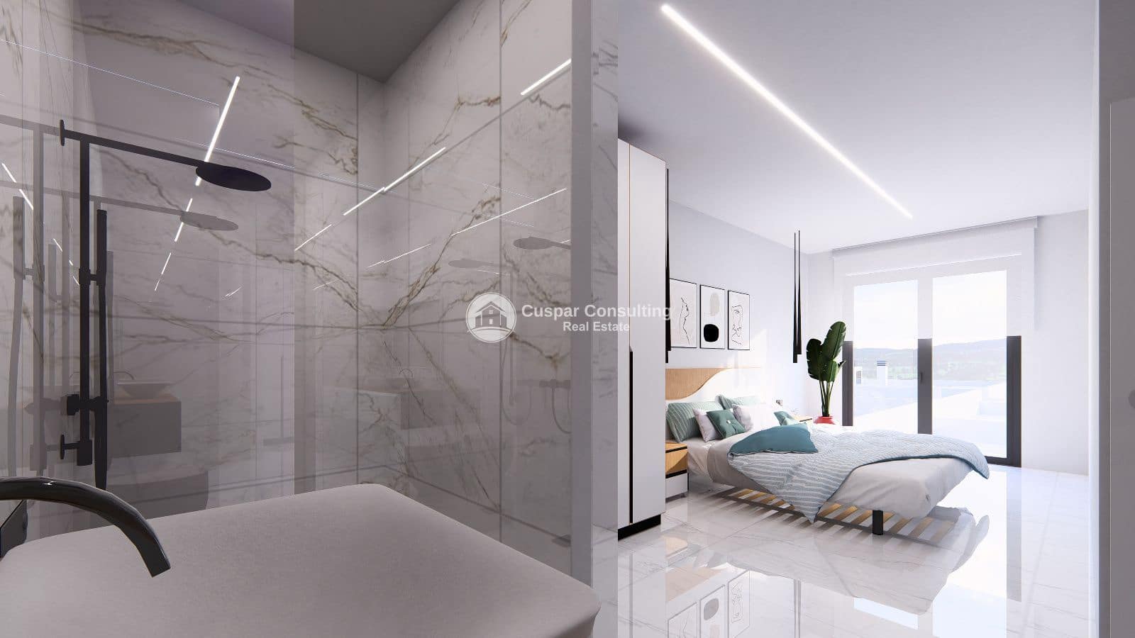 2 slaapkamer Penthouse te koop in Algorfa met zwembad garage - € 276.000 (Ref: 9000310)