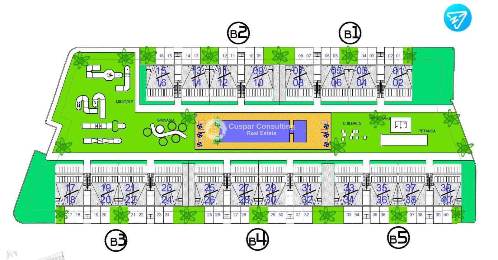 2 slaapkamer Penthouse te koop in Algorfa met zwembad garage - € 276.000 (Ref: 9000310)