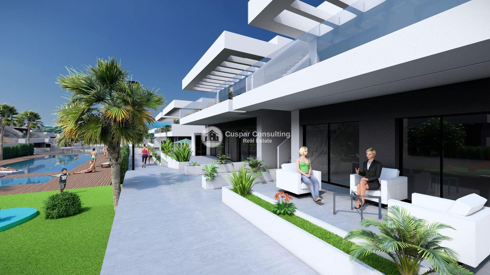 2 slaapkamer Penthouse te koop in Algorfa met zwembad garage - € 276.000 (Ref: 9000310)