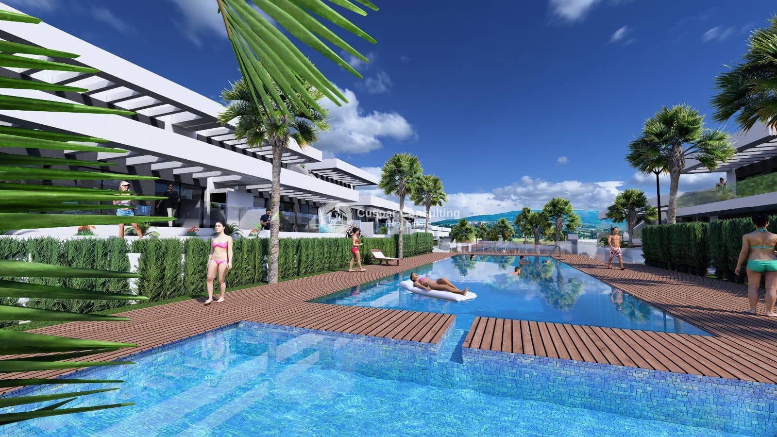 2 slaapkamer Penthouse te koop in Algorfa met zwembad garage - € 276.000 (Ref: 9000310)