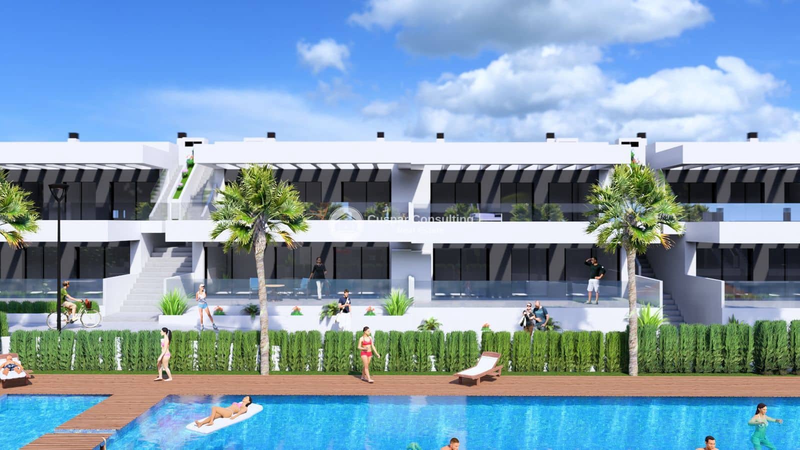 2 soverom Leilighet til salgs i Algorfa med svømmebasseng garasje - € 251 000 (Ref: 9000312)