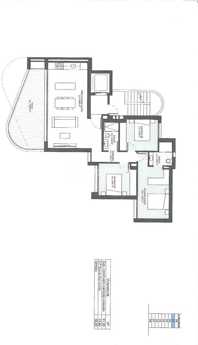 3 soveværelse Penthouse til salg i Guardamar del Segura med swimmingpool garage - € 550.000 (Ref: 9025704)
