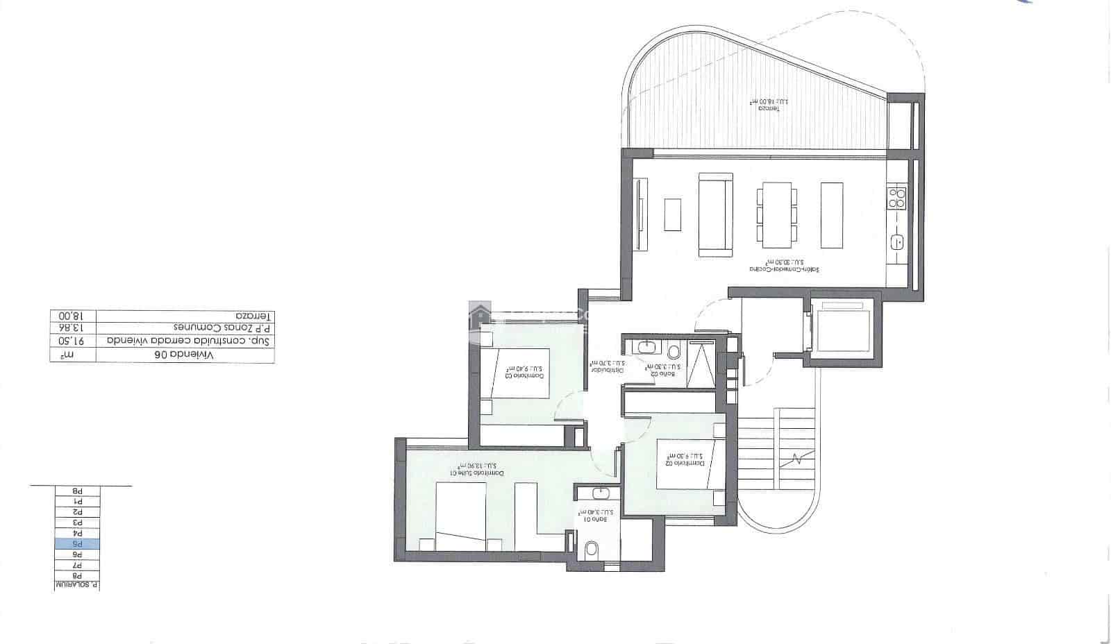 3 soveværelse Lejlighed til salg i Guardamar del Segura med swimmingpool garage - € 315.000 (Ref: 9025705)