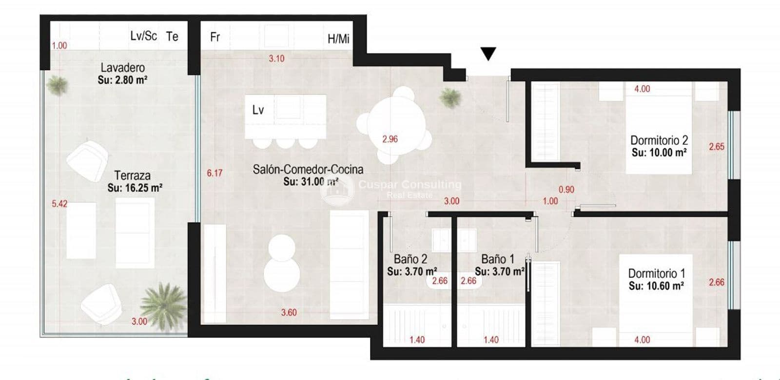 2 quarto Apartamento para venda em Alhama de Murcia com piscina garagem - 191 900 € (Ref: 9030492)