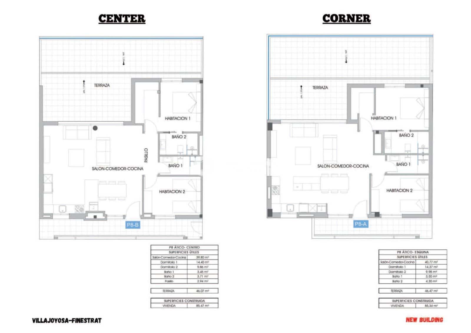 2 quarto Penthouse para venda em La Villajoyosa / Vila Joiosa com piscina garagem - 550 000 € (Ref: 9030493)