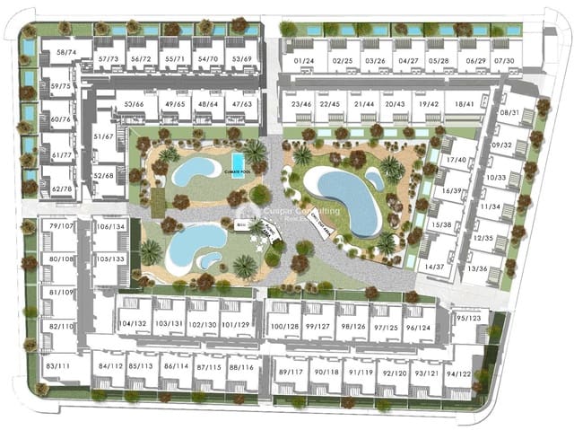 2 sypialnia Mieszkanie na sprzedaż w Playa de los Náufragos, Torrevieja z basenem garażem - 330 000 € (Ref: 9030927)