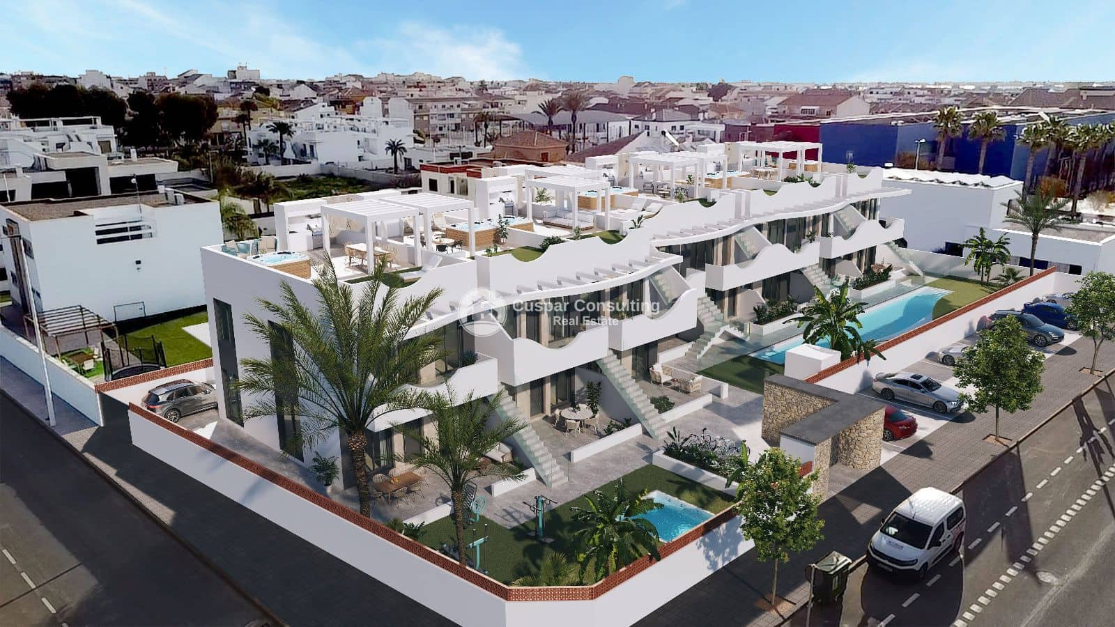 2 chambre Appartement à vendre à Pilar de la Horadada avec piscine garage - 255 000 € (Ref: 9076051)