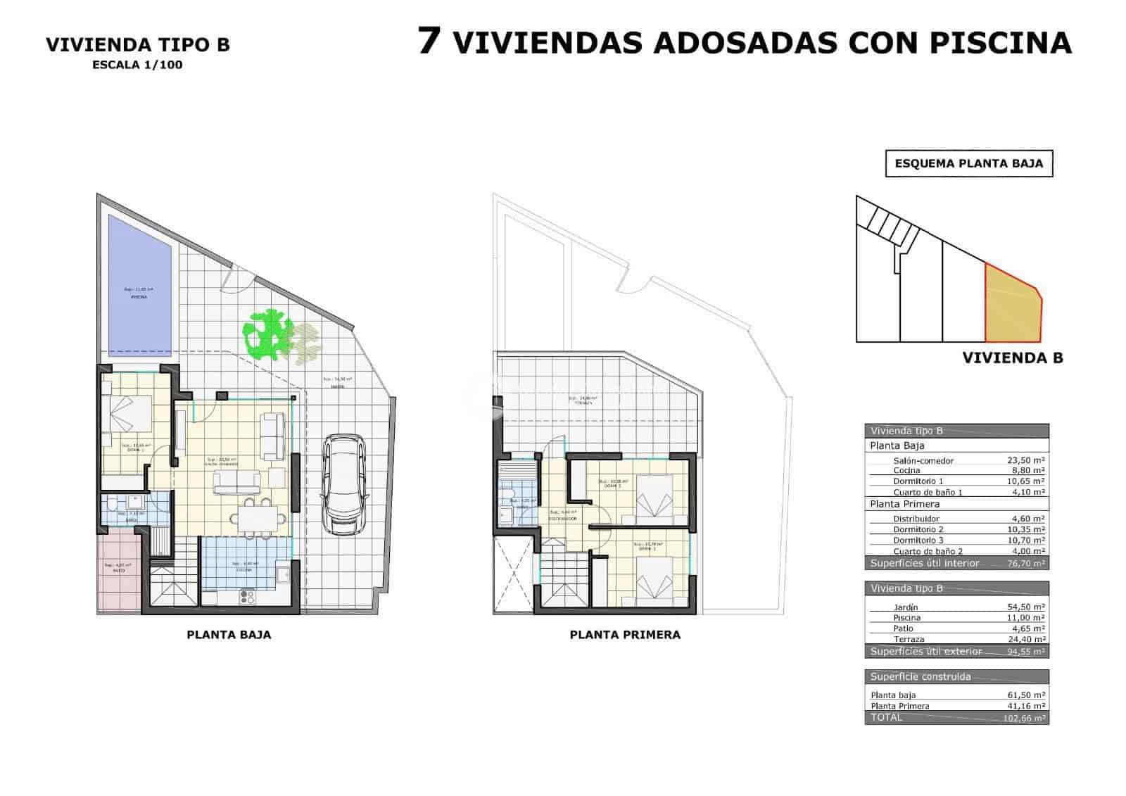 2 quarto Penthouse para venda em Pilar de la Horadada com piscina garagem - 299 900 € (Ref: 9076101)