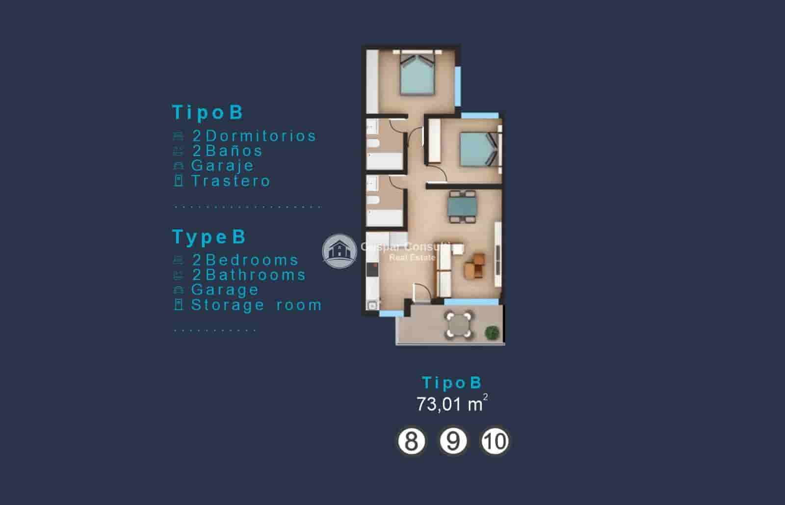 2 camera da letto Appartamento in vendita in San Pedro del Pinatar con piscina garage - 276.000 € (Rif: 9088300)