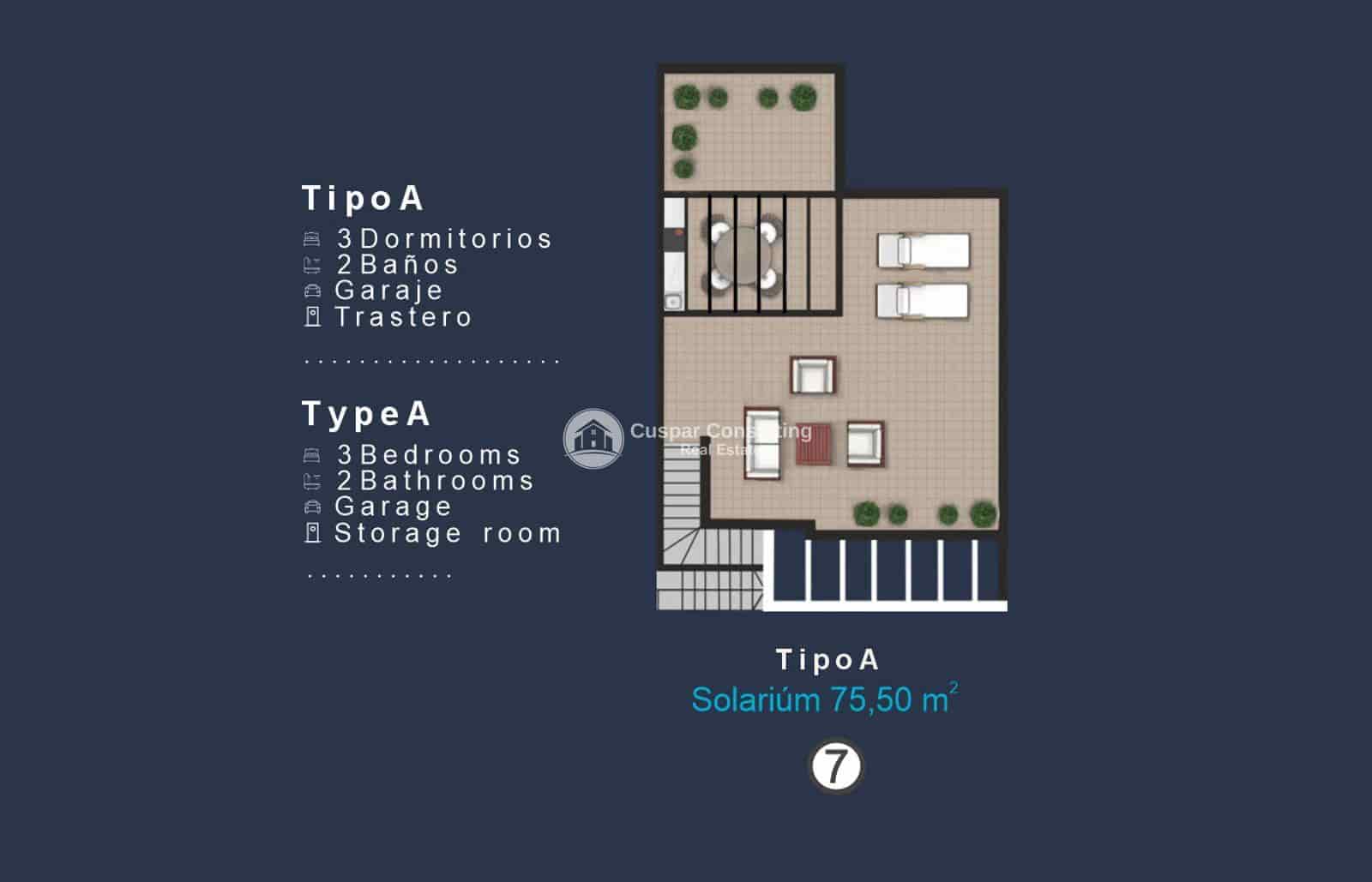 3 quarto Penthouse para venda em San Pedro del Pinatar com piscina garagem - 324 000 € (Ref: 9146137)