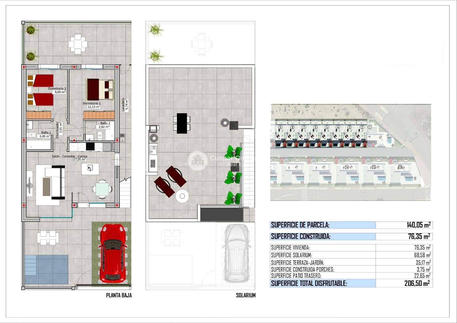 2 soveværelse Villa til salg i San Juan de los Terreros med swimmingpool garage - € 279.000 (Ref: 9153332)
