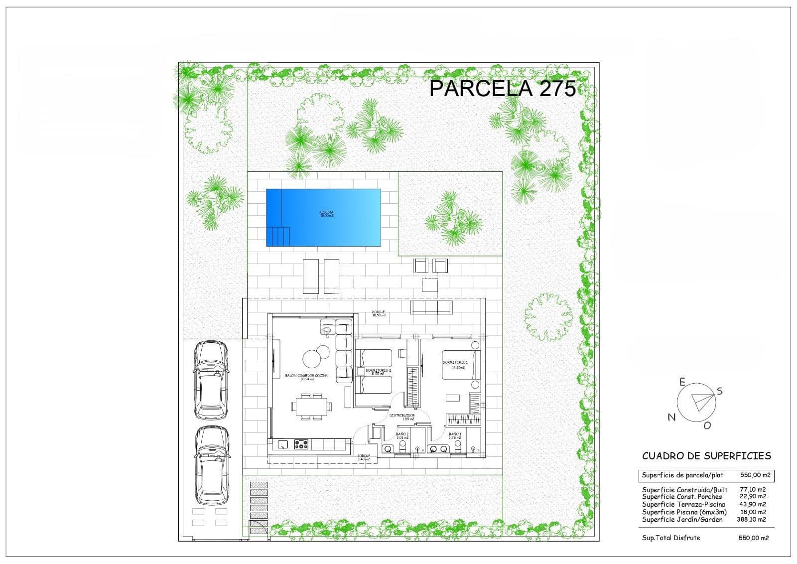 2 slaapkamer Villa te koop in Calasparra met zwembad garage - € 289.000 (Ref: 9153405)