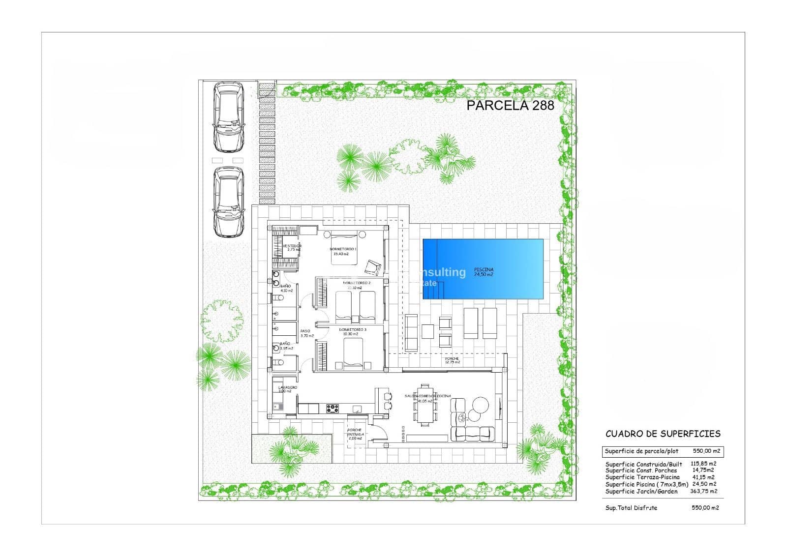 3 slaapkamer Villa te koop in Calasparra met zwembad garage - € 329.000 (Ref: 9153407)