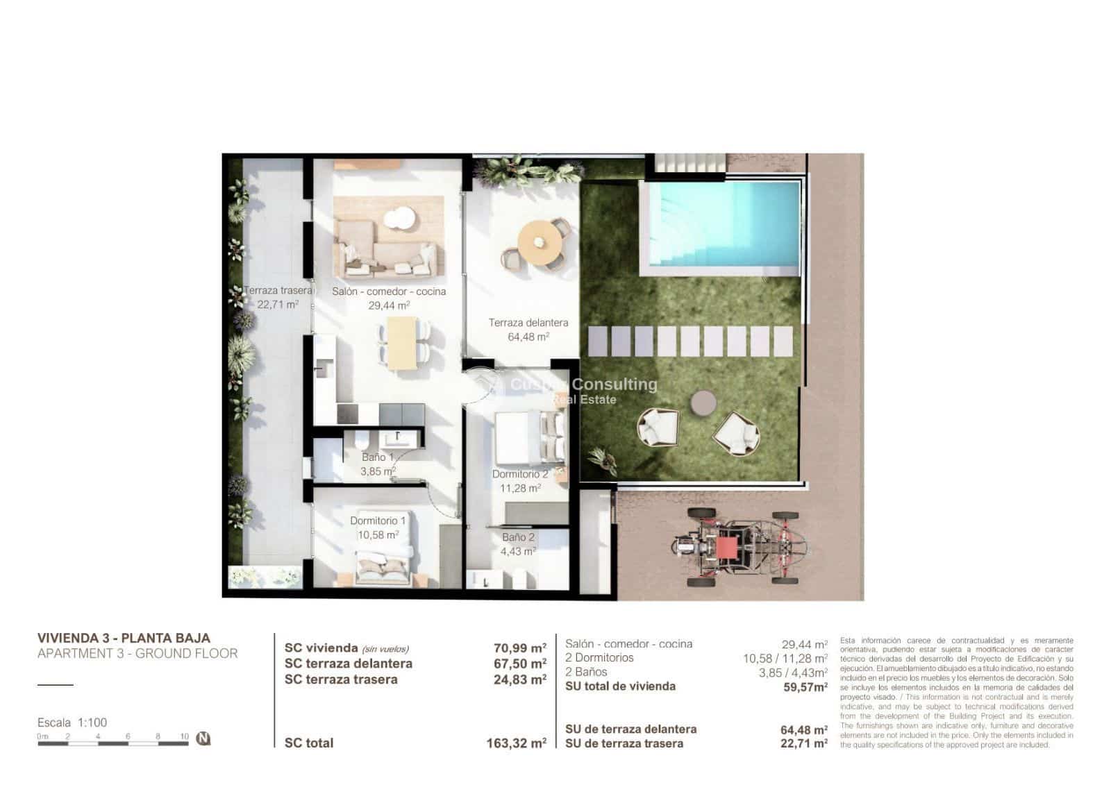 2 soveværelse Penthouse til salg i San Pedro del Pinatar med swimmingpool garage - € 290.000 (Ref: 9245752)
