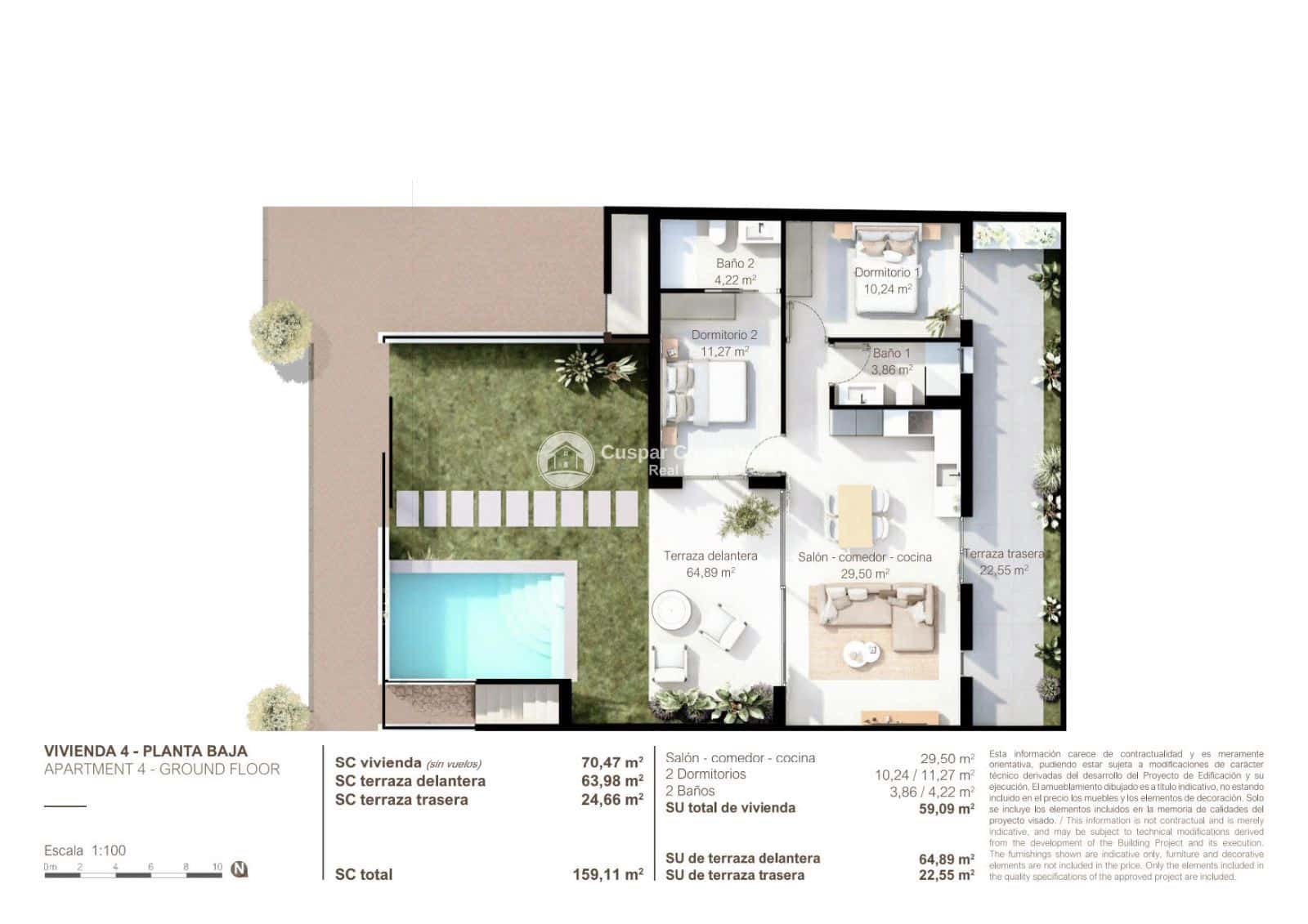 2 slaapkamer Flat te koop in San Pedro del Pinatar met zwembad garage - € 314.000 (Ref: 9245753)