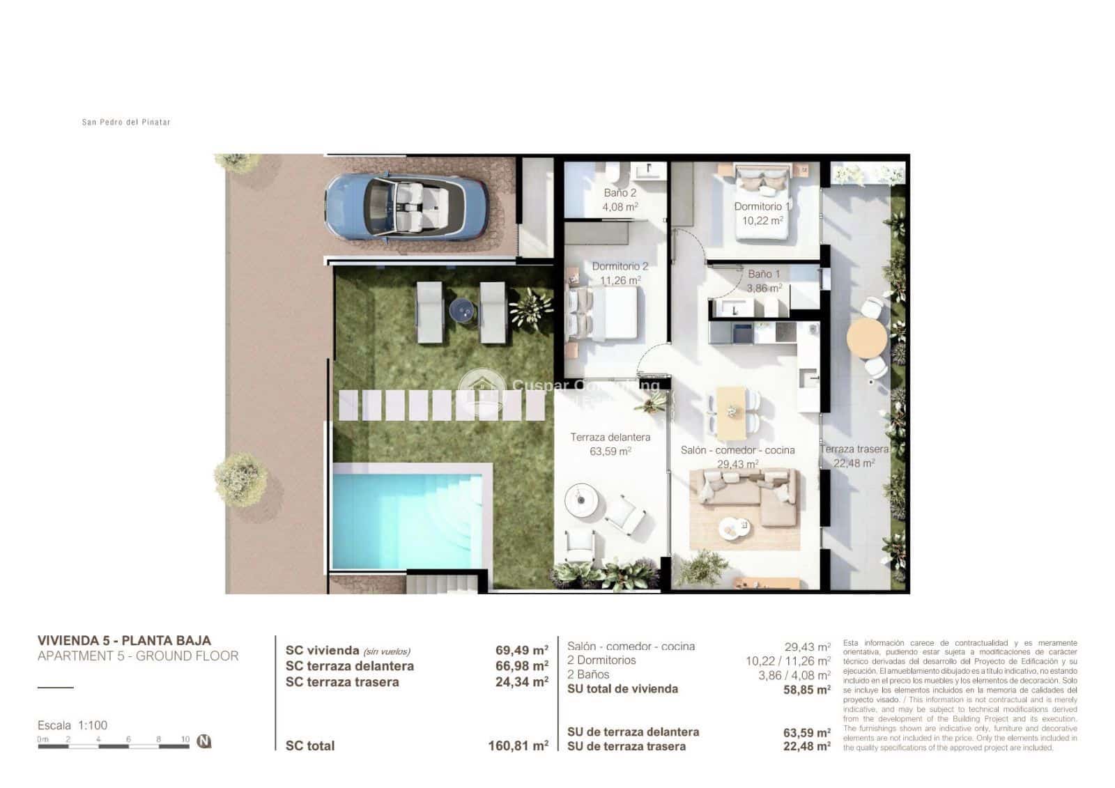 2 slaapkamer Flat te koop in San Pedro del Pinatar met zwembad garage - € 314.000 (Ref: 9245753)