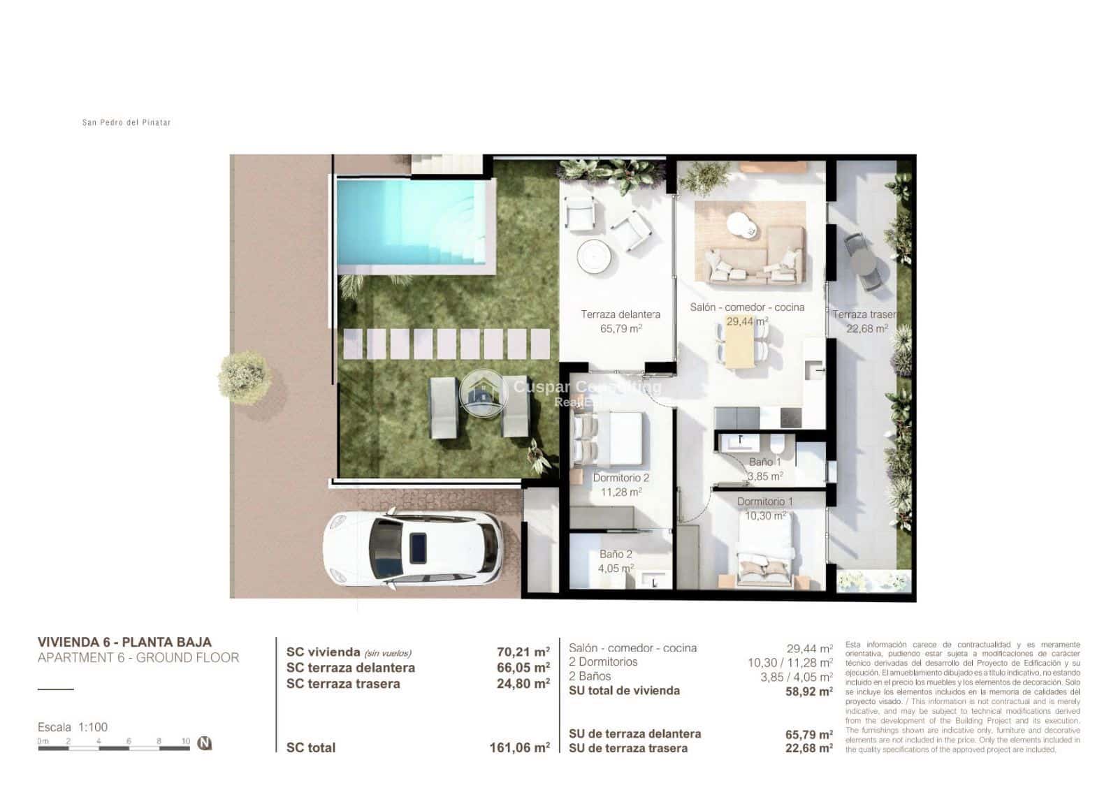 2 slaapkamer Flat te koop in San Pedro del Pinatar met zwembad garage - € 314.000 (Ref: 9245753)