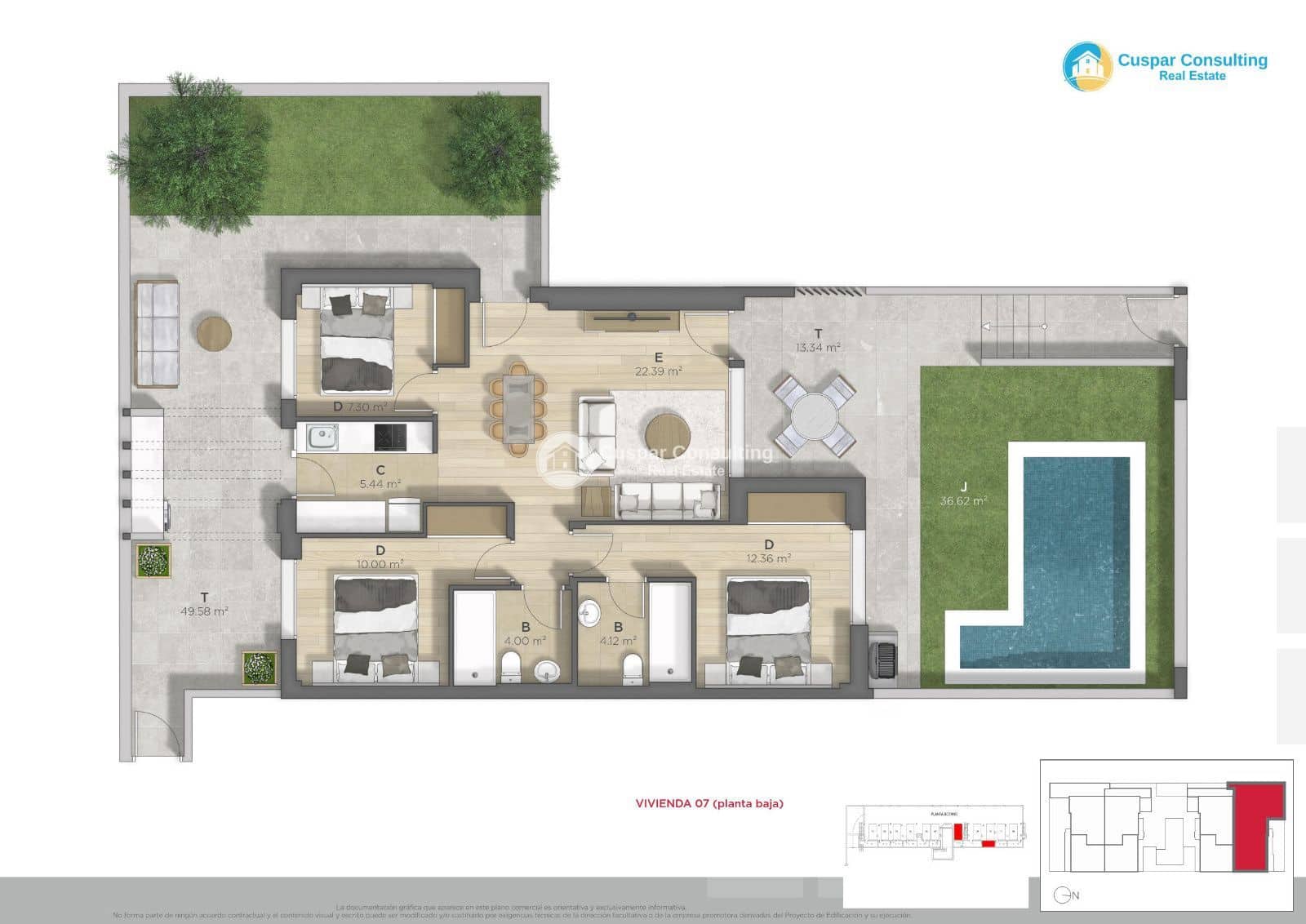 2 soveværelse Lejlighed til salg i La Azohia med swimmingpool garage - € 308.456 (Ref: 9248386)