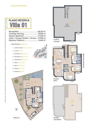3 camera da letto Villa in vendita in Las Lomas de Rame - Bahía Bella, Los Alcázares con piscina garage - 589.000 € (Rif: 9278759)