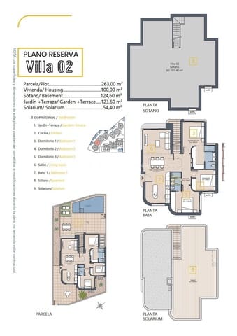 3 camera da letto Villa in vendita in Las Lomas de Rame - Bahía Bella, Los Alcázares con piscina garage - 589.000 € (Rif: 9278759)