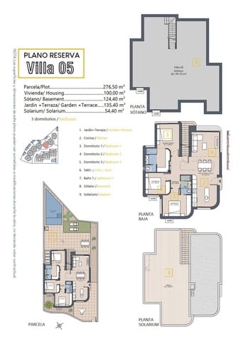 3 sypialnia Willa na sprzedaż w Los Alcazares z basenem garażem - 589 900 € (Ref: 9278759)