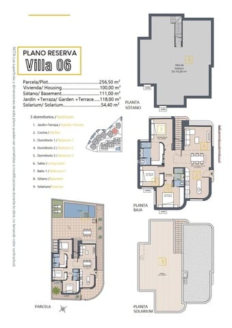 3 sypialnia Willa na sprzedaż w Los Alcazares z basenem garażem - 589 900 € (Ref: 9278759)