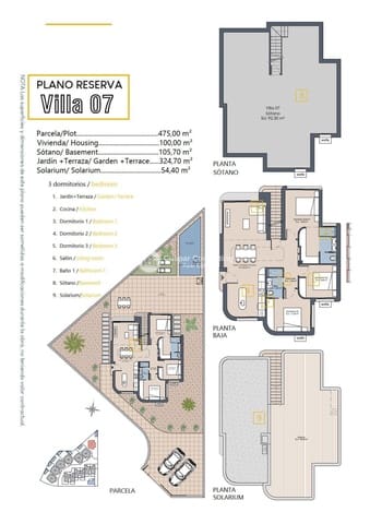 3 sypialnia Willa na sprzedaż w Los Alcazares z basenem garażem - 589 900 € (Ref: 9278759)