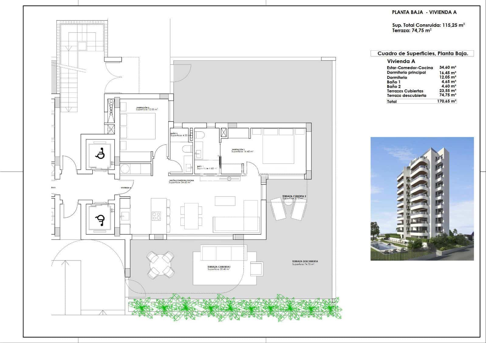 2 camera da letto Appartamento in vendita in Guardamar del Segura con piscina garage - 269.000 € (Rif: 9305373)
