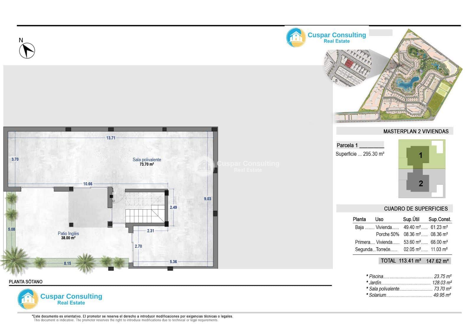 4 soverom Villa til salgs i Los Alcazares med svømmebasseng garasje - € 785 000 (Ref: 9338704)