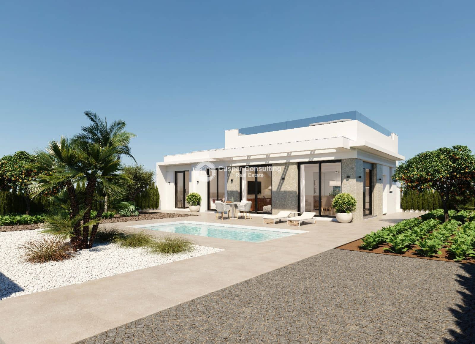 2 chambre Villa/Maison à vendre à Fuente Alamo de Murcia avec piscine garage - 281 000 € (Ref: 9419081)