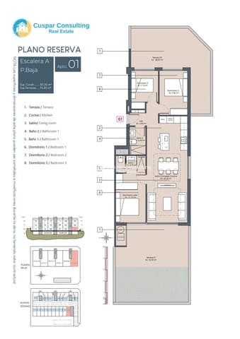 3 chambre Appartement à vendre à Benijófar avec piscine garage - 289 900 € (Ref: 9511462)