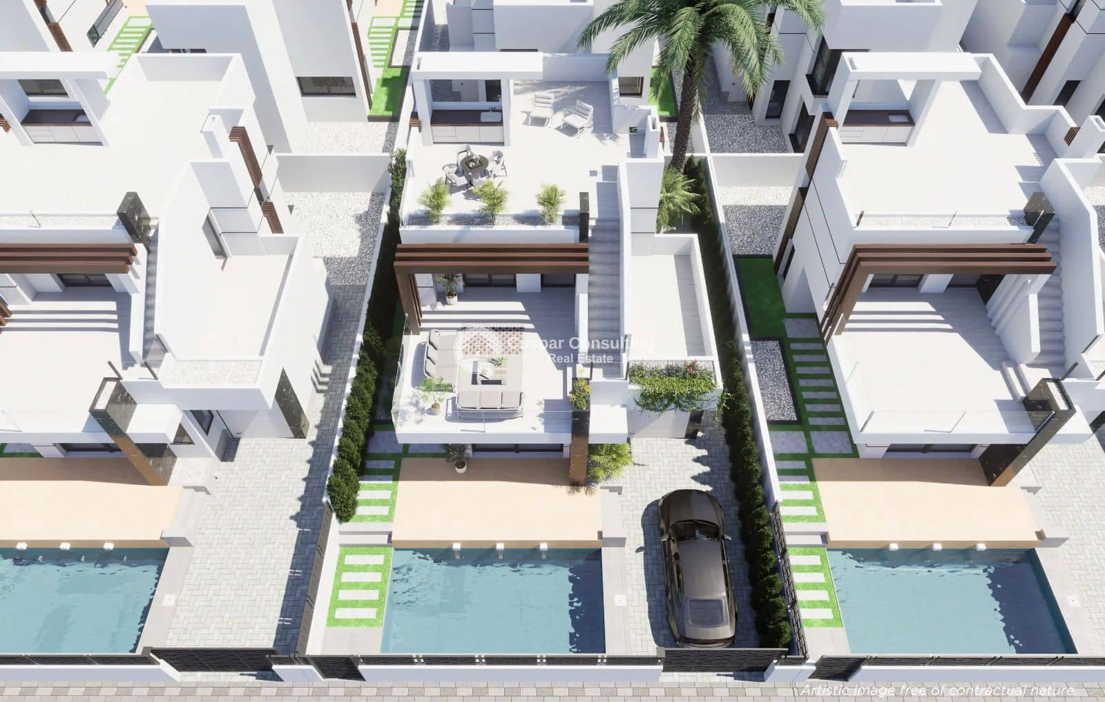 3 soveværelse Villa til salg i Los Alcazares med swimmingpool garage - € 587.800 (Ref: 9609987)