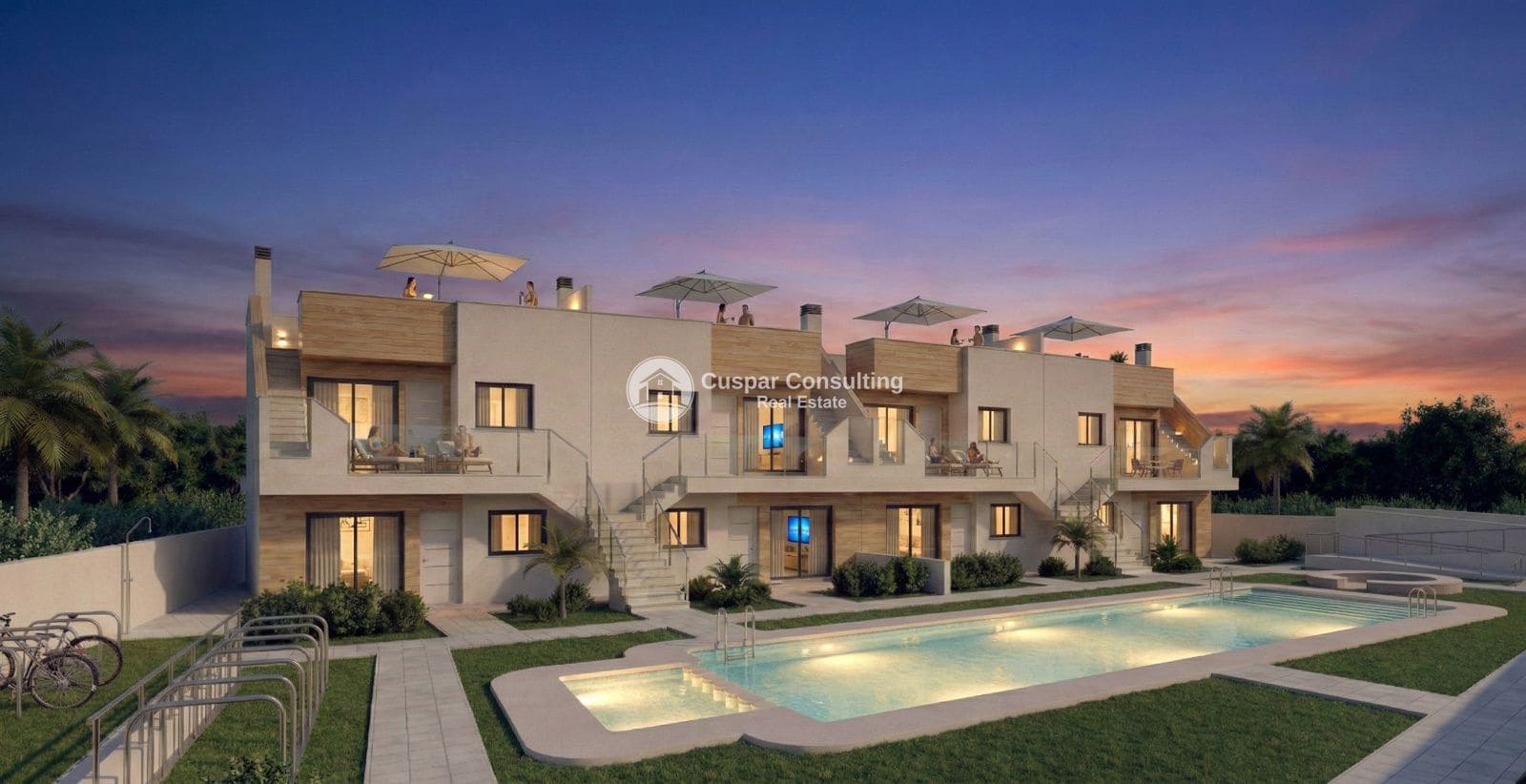 2 sovrum Takvåning till salu i San Javier med pool garage - 272 900 € (Ref: 9614471)