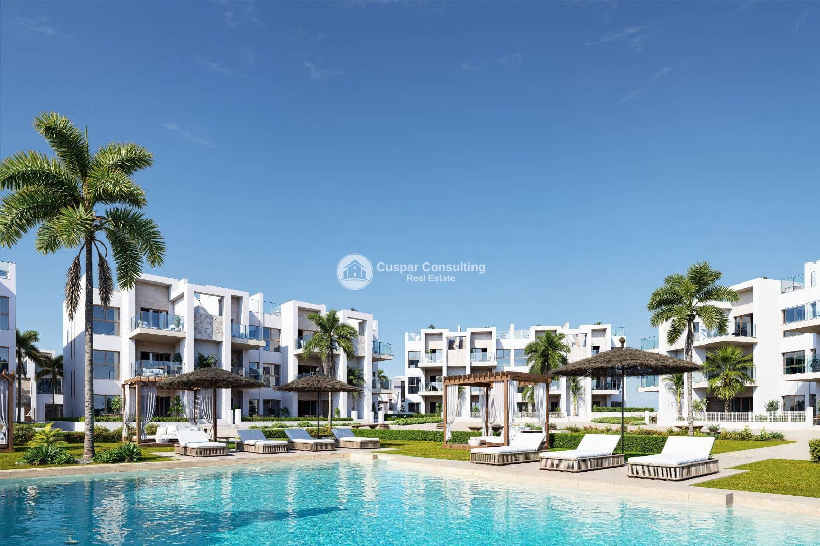 2 bedroom Flat for sale in Los Alcazares with pool garage - € 299,000 (Ref: 9672750)