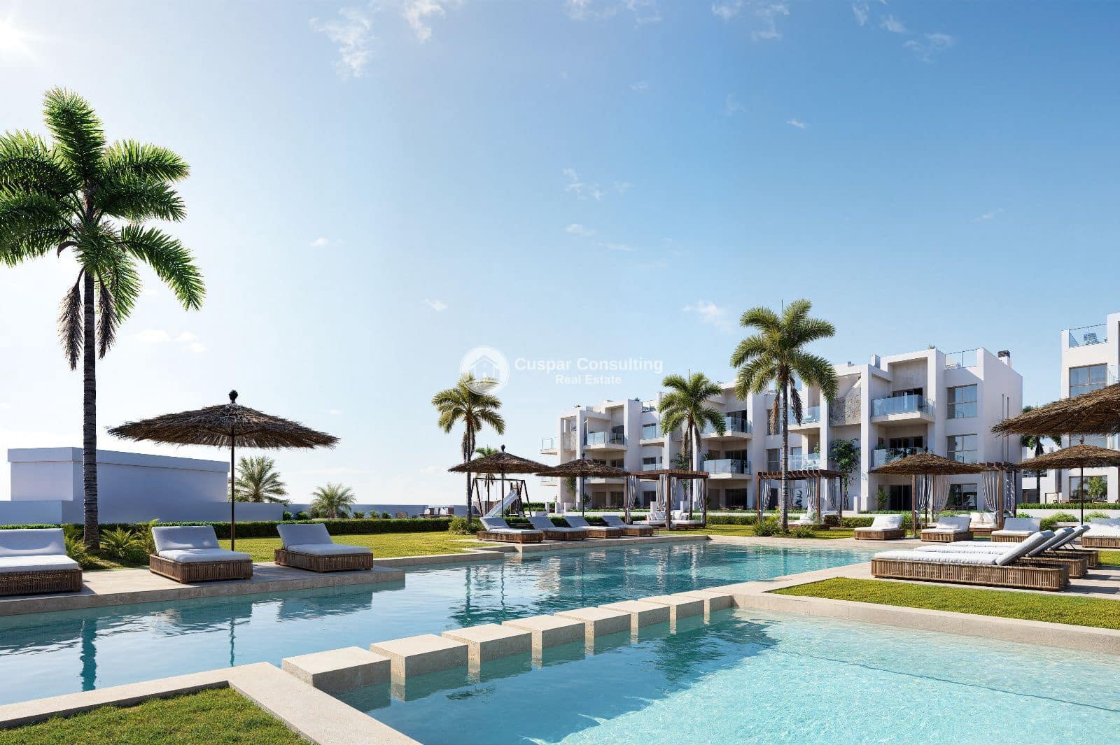 2 bedroom Flat for sale in Los Alcazares with pool garage - € 299,000 (Ref: 9672750)