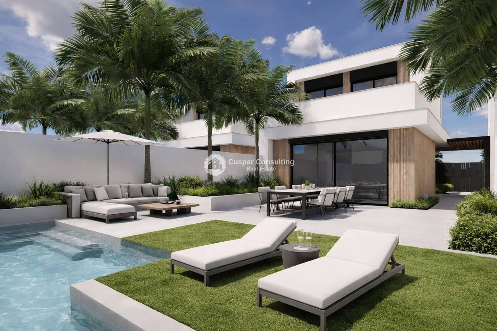 Chalet de 3 habitaciones en Los Alcázares en venta con piscina garaje - 429.000 € (Ref: 9688487)