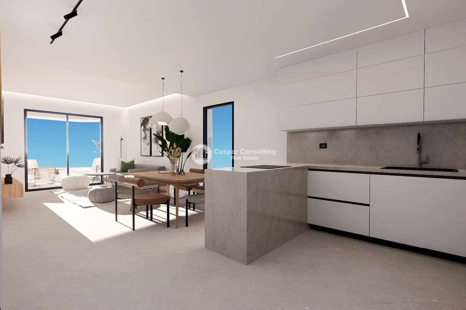 2 bedroom Penthouse for sale in Finestrat with pool garage - € 442,900 (Ref: 9700106)