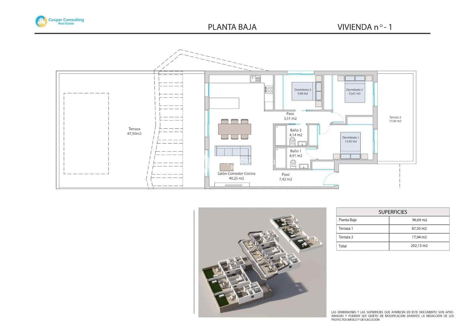 2 chambre Penthouse à vendre à Finestrat avec piscine garage - 442 400 € (Ref: 9700107)