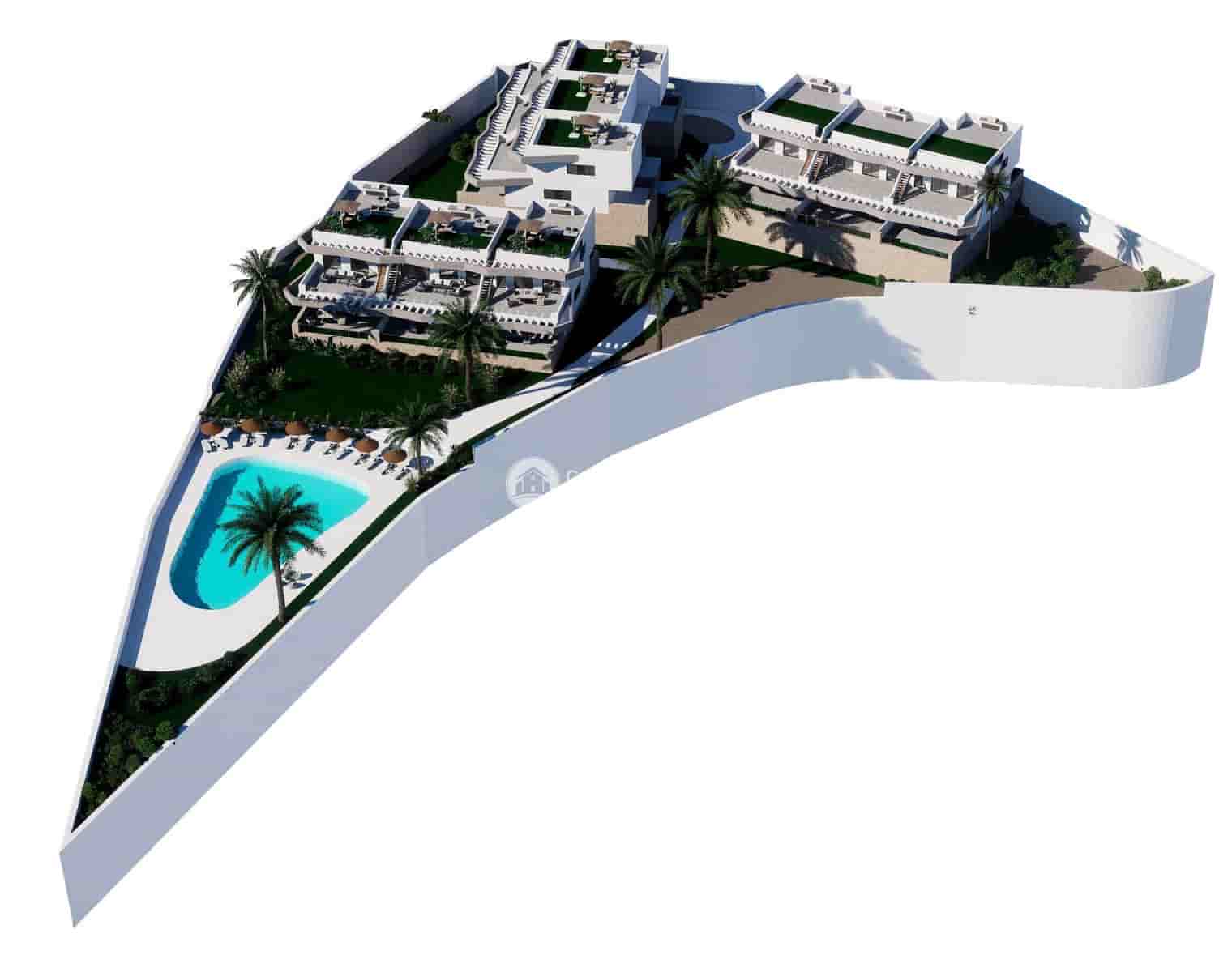 2 chambre Penthouse à vendre à Finestrat avec piscine garage - 442 400 € (Ref: 9700107)