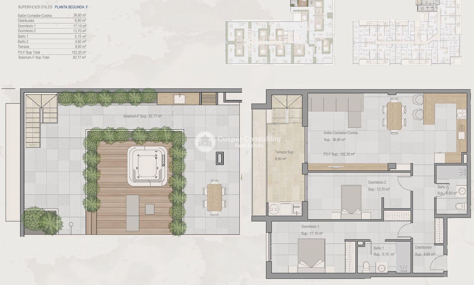 2 chambre Penthouse à vendre à Torre-Pacheco avec piscine garage - 229 000 € (Ref: 9720967)