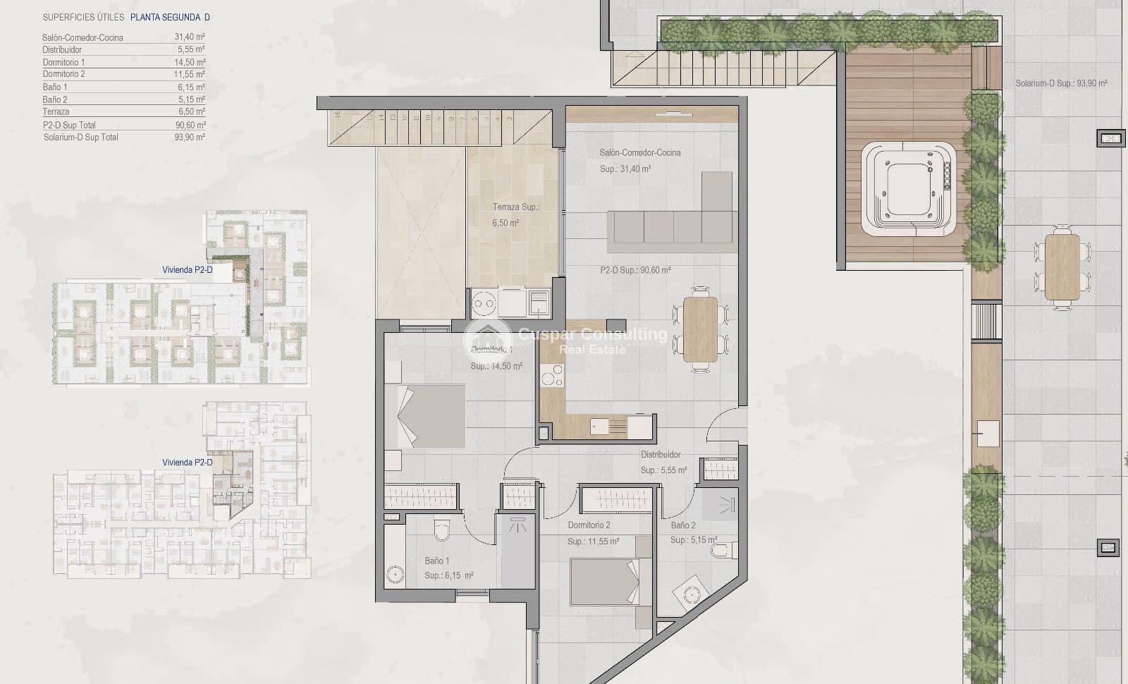 2 chambre Penthouse à vendre à Torre-Pacheco avec piscine garage - 229 000 € (Ref: 9720967)