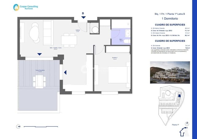 Piso de 3 habitaciones en Pulpí en venta con piscina garaje - 263.000 € (Ref: 9804860)