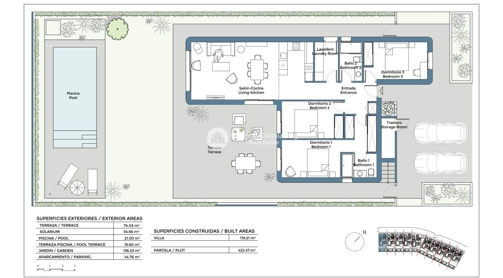 3 bedroom Villa for sale in Corvera with pool garage - € 482,000 (Ref: 9914849)