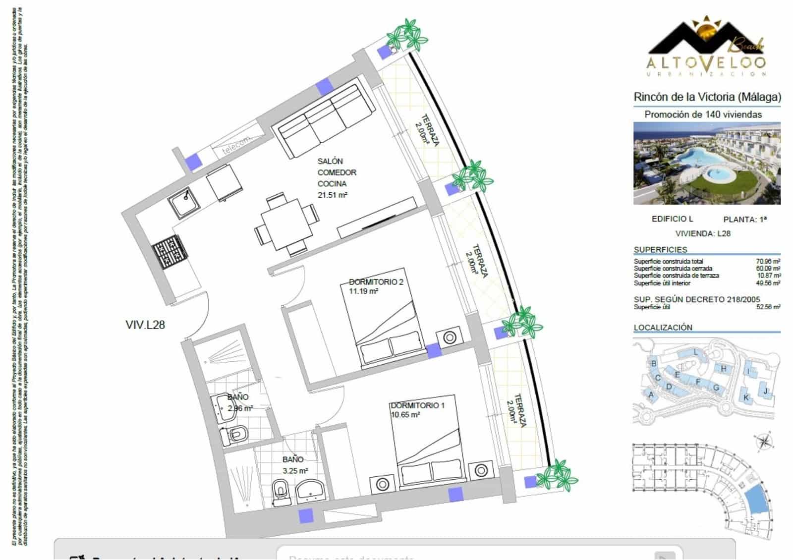 2 bedroom Apartment for sale in Rincon de la Victoria with pool garage - € 308,000 (Ref: 9264445)