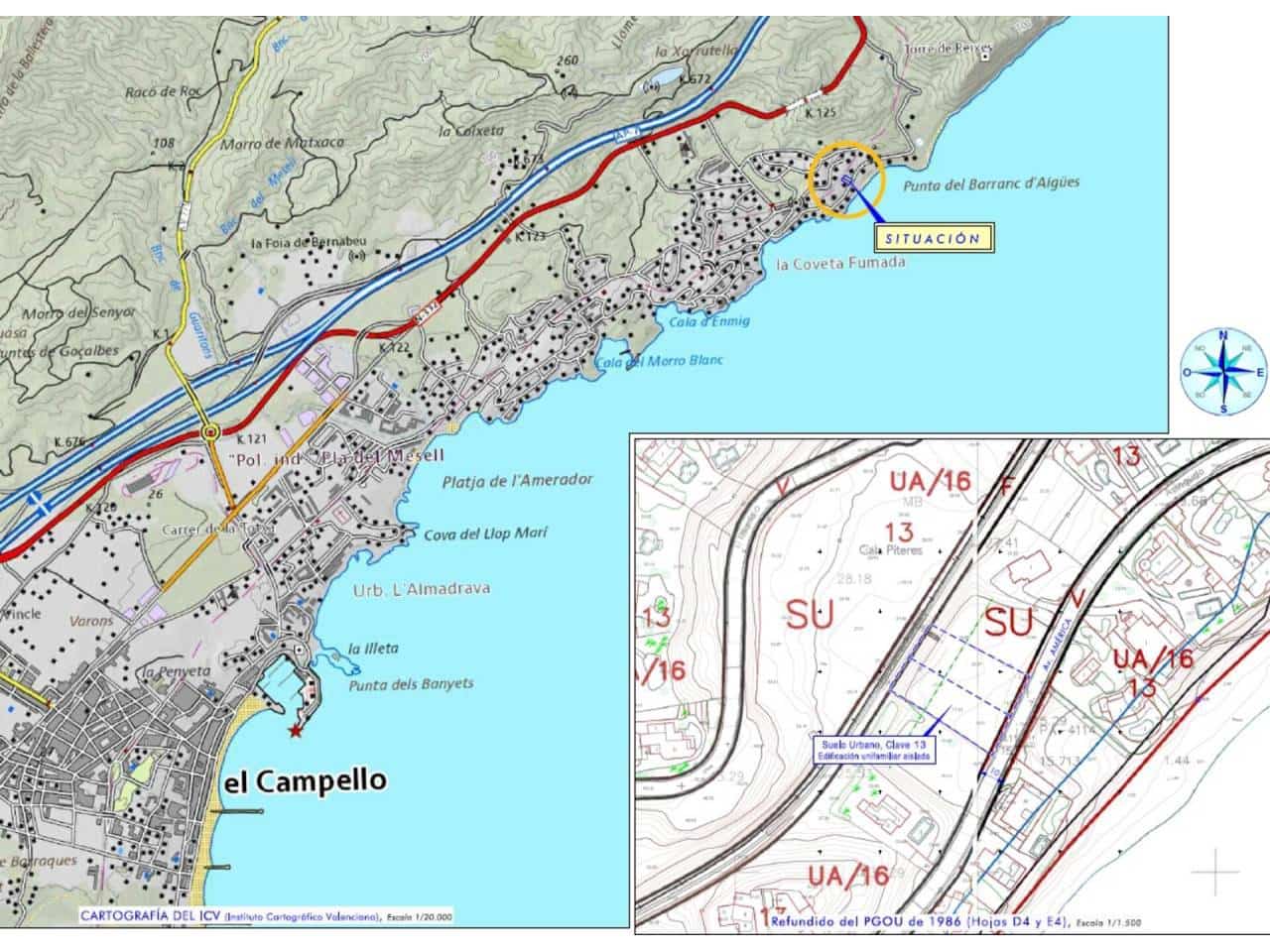 Bauplatz zu verkaufen in El Campello - 219.000 € (Ref: 7929207)