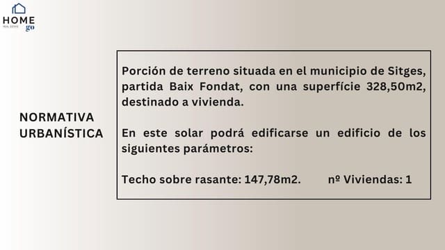 Terreno para Construção para venda em Sitges - 475 000 € (Ref: 8601853)