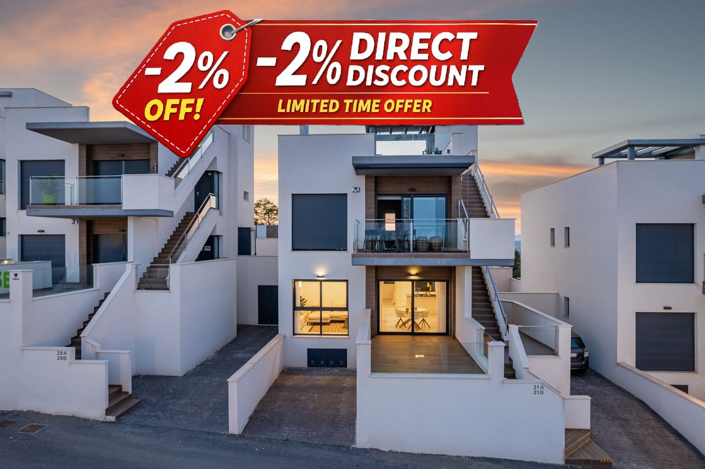 2 soveværelse Bungalow til salg i San Miguel de Salinas med swimmingpool garage - € 375.000 (Ref: 9203040)